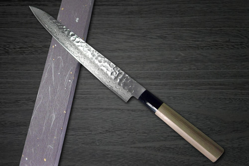 Sakai Takayuki 45-Layer Damascus Buffalo Tsuba Japanese Chefs SlicerSujihiki 240mm