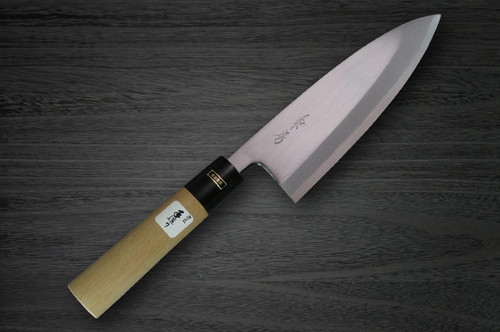 Fujiwara Kanefusa White Steel Japanese Chefs Deba Knife 150mm