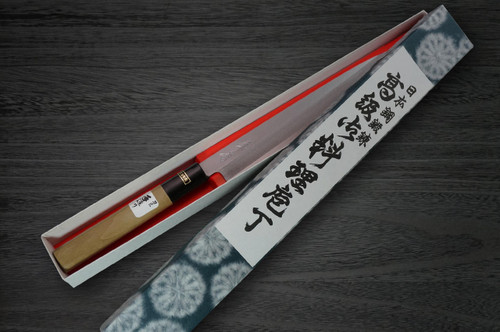 Fujiwara Kanefusa White Steel Japanese Chefs Deba Knife 165mm