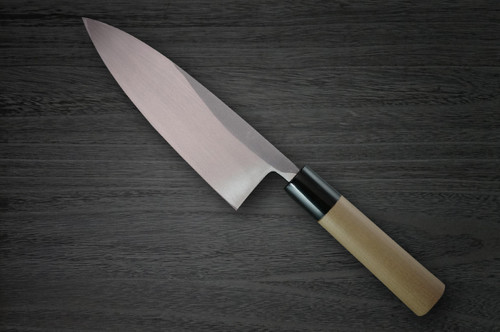 Fujiwara Kanefusa White Steel Japanese Chefs Deba Knife 180mm