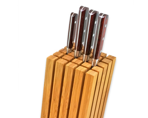 Teori SPLIT Japanese Bamboo Knife Block Slanted Type