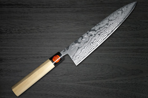 Shigeki Tanaka Aogami No.2 Damascus MB Japanese Chefs Gyuto Knife 270mm with Magnolia Wood Handle