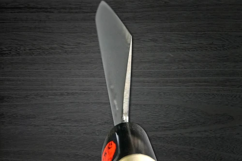 Coltello Gyuto da Chef Giapponese Shigeki Tanaka Aogami No.2 Damascus MB 270mm con manico in legno di magnolia