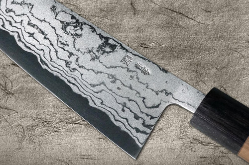 Shigeki Tanaka Aogami No.2 Damascus WN Japanese Chef's Gyuto Knife 270mm with Walnut Handle 