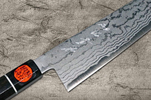 Shigeki Tanaka Aogami No.2 Damascus EB Couteau Gyuto du Chef Japonais 240mm avec Manche en Ébène