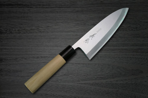 Yoshihiro White No.2 Supreme Jousaku JCHC Japanese Chefs Deba Knife 150mm with Magnolia Wood Handle