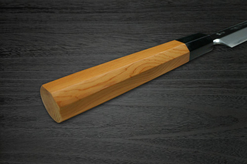 Yoshihiro Aogami No.1 Wave Aonamiuchi B1HC-Y Japanese Chefs Sakimaru-TakohikiSashimi 270mm with Saya Sheath and Yew Handle