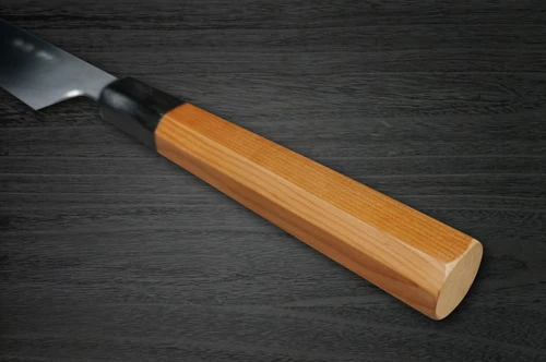 Yoshihiro Aogami No.1 Wave Aonamiuchi B1HC-Y Japanese Chef's Kiritsuke-Yanagiba(Sashimi) 300mm with Saya Sheath and Yew Handle 