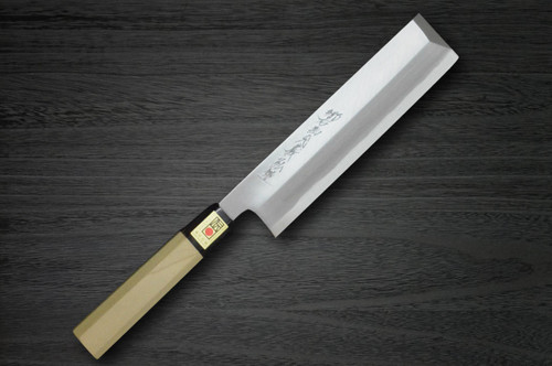 Yoshihiro Aogami No.2 Aogasumi B2HC Japanese Chefs UsubaVegetable 180mm with Magnolia Wood Handle