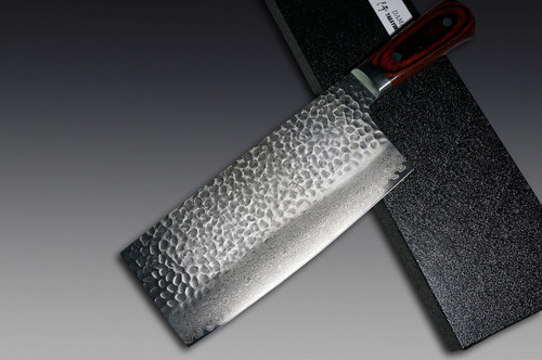 Sakai Takayuki 33-Layer VG10 Damascus Hammered Japanese Chefs Chinese Cooking Knife 195mm