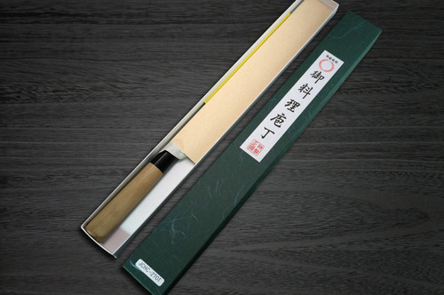 Yoshihiro White No.2 Supreme Jousaku JCHC Japanese Chefs TakohikiSashimi 300mm with Magnolia Wood Handle