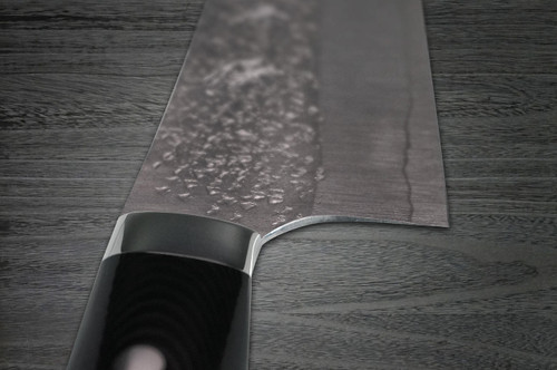 Yu Kurosaki R2SG2 Hammered SHIZUKU Custom MCBC Japanese Chefs Gyuto Knife 240mm with Black Micarta Handle