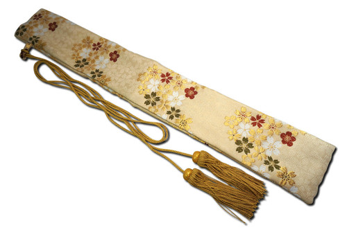 Nishiki Kimono Kitchen Knife Carry Bag Kinran Gold Brocaded Golden Lace