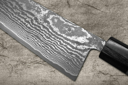 Shigeki Tanaka 33-Layer R2SG2 Damascus Harukaze Japanese Chefs Gyuto Knife 180mm with Walnut Handle