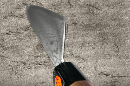 Shigeki Tanaka 33-Layer R2SG2 Damascus Harukaze Japanese Chefs Gyuto Knife 180mm with Walnut Handle