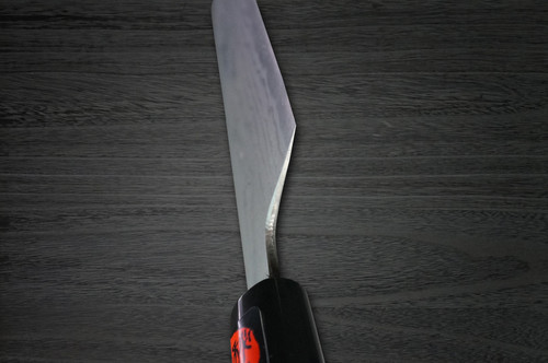 Coltello Santoku da Chef Giapponese MB in Damasco Aogami No.2 di Shigeki Tanaka 165mm con Manico in Legno di Magnolia