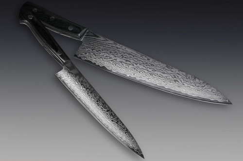 Stainless Steel Kitchen Knife Set Japanese Damascus Pattern