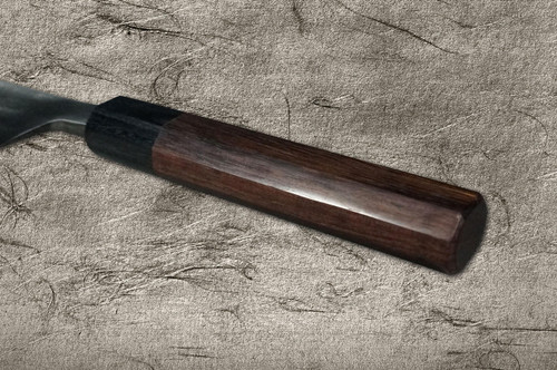 Takayuki Iwai Aogami No.2 Damascus FUMON RS Japanese Chef's Santoku Knife 165mm 