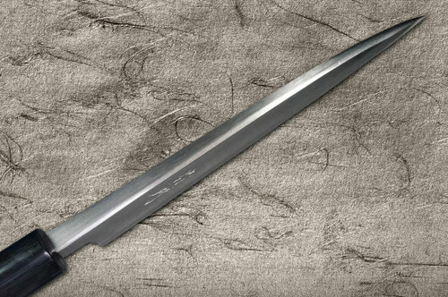 Takayuki Iwai Shirogami No.1 Damascus FUMON RS Japanese Chefs Deba Knife 135mm