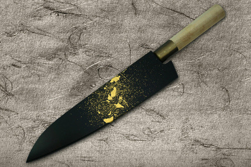 Saya Sheath with Genuine 24K Gold Star Stream Chef KnifeGyuto 180mm