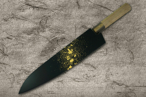 Saya Sheath with Genuine 24K Gold Star Stream Chef KnifeGyuto 240mm
