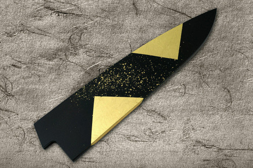 Saya Sheath with Genuine 24K Japanese Gold Leaf Chef KnifeGyuto 180mm