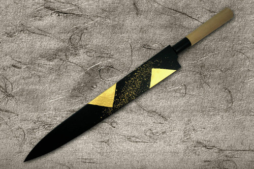Saya Sheath with Genuine 24K Japanese Gold Leaf YanagibaSashimi 330mm
