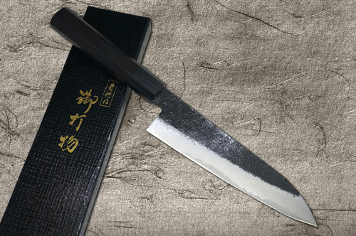 Takayuki Iwai Aogami Super Clad Kurouchi RS Japanese Chef's Gyuto Knife 180mm 