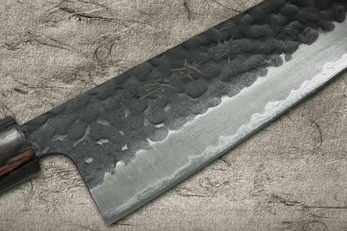 Sakai Takayuki Aogami Super Kurouchi Hammered WA Japanese Chefs Gyuto Knife 210mm