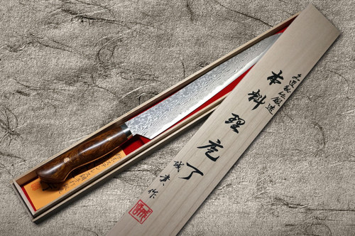 Shigeki Tanaka 33-Layer R2(SG2) Damascus IR Japanese Chef's Slicer