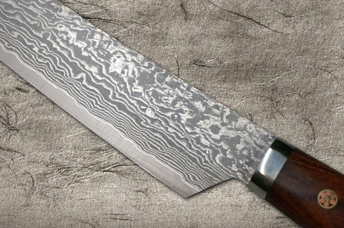 Shigeki Tanaka 33-Layer R2(SG2) Damascus IR Japanese Chef's Slicer(Sujihiki) 270mm with Desert Ironwood Handle 