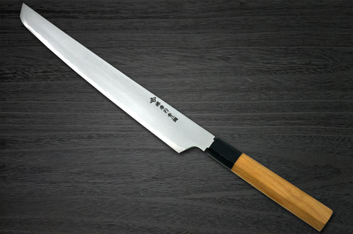 Sakai Takayuki Homura Kogetsu (Aogami 2 steel) Japanese Chef's Sakimaru-Yanagiba(Sashimi) 300mm Genbu 