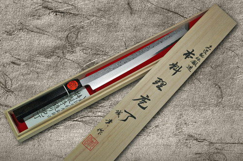 Shigeki Tanaka VG10 Damascus SENKO Japanese EB Chef's Sakimaru