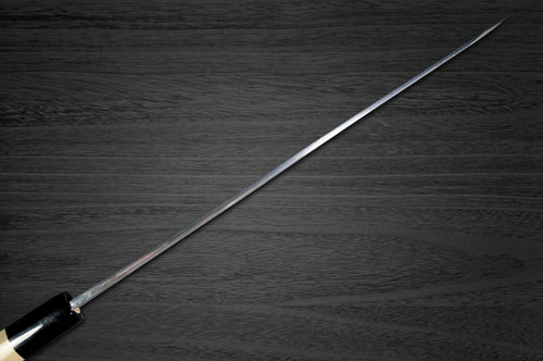 Yoshihiro Aogami No.1 Damascus Suminagashi B1SN Japanese Chefs Kiritsuke-YanagibaSashimi 270mm with Saya Sheath and Magnolia Wood Handle