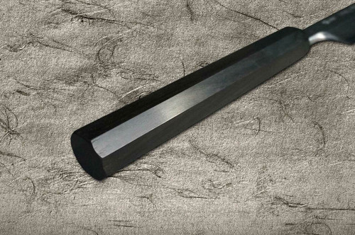 Yoshihiro Aogami No.1 Damascus Suminagashi B1SN-E Japanese Chefs YanagibaSashimi 300mm with Saya Sheath and Ebony Handle