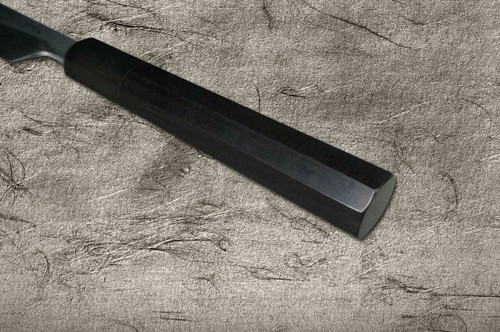 Yoshihiro Aogami No.1 Damascus Suminagashi B1SN-E Japanese Chefs YanagibaSashimi 300mm with Saya Sheath and Ebony Handle