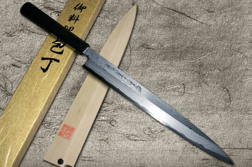 Japanese knife | Yoshihiro Aogami No.1 Damascus Suminagashi B1SN-E