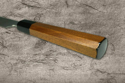 Yoshihiro Gingami No.3 Damascus Suminagashi G3SN-L Japanese Chefs YanagibaSashimi 270mm with Urushi Lacquered Handle and Saya Sheath