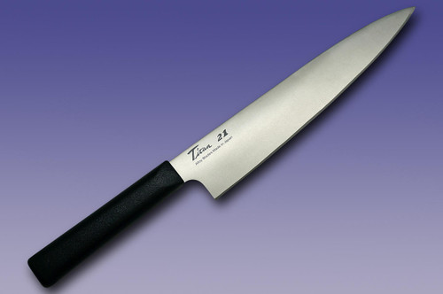 FOREVER Hybrid Silver Titanium 21 High Grade Japanese Chefs Gyuto Knife 220mm