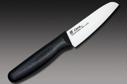 Forever Cera SC16WB Japanese Fine Ceramic General Purpose Kitchen Knife 16cm, with Blade Sharpener, for Slicing & Cutting