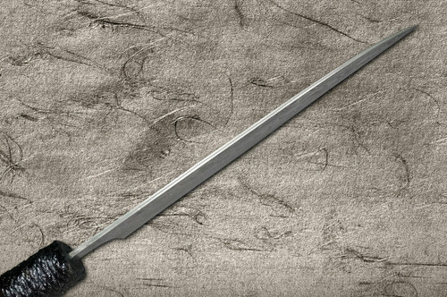 Takeshi Saji VG10 Black Damascus LL Japanese Chefs Santoku Knife 165mm with Black-Red Japanese Urushi Lacquered Handle