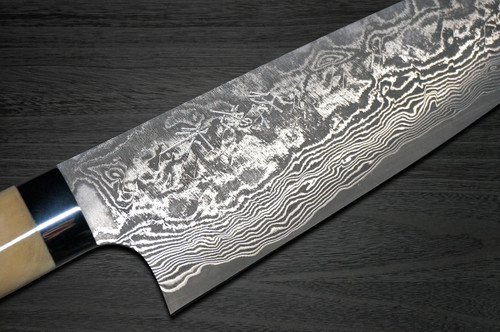 Takeshi Saji R2(SG2) Black Damascus DHW Japanese Chef's Santoku