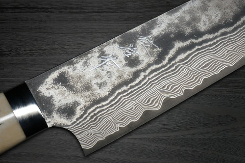 Takeshi Saji VG10 Black Damascus DHW Japanese Chefs Gyuto Knife 270mm with White Antler Handle