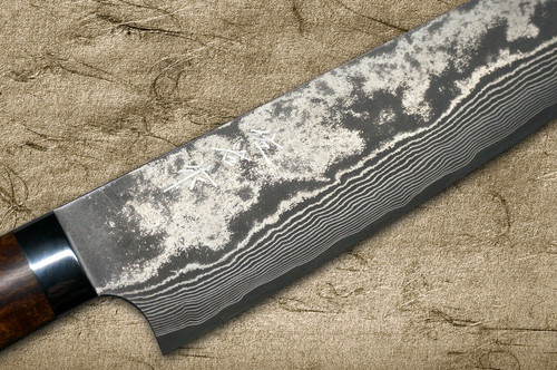 Takeshi Saji VG10 Black Damascus IR Japanese Chefs Gyuto Knife 270mm with Desert Ironwood Handle