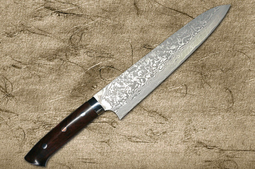 Takeshi Saji R2(SG2) Black Damascus IR Japanese Chef's Gyuto Knife