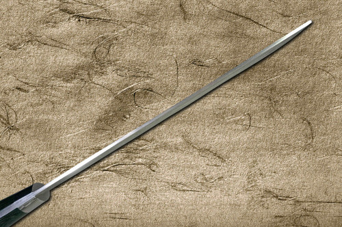 Takeshi Saji R2SG2 Black Damascus MCF Japanese Chefs NakiriVegetable 170mm with Dark-Green Micarta Handle