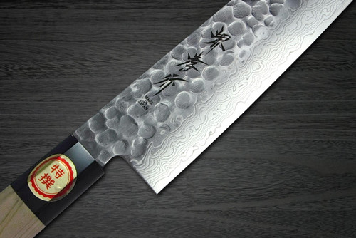 Sakai Takayuki 45-Layer Damascus Buffalo Tsuba Japanese Chefs Petty Knife SET Petty 150mm x 3 pcs