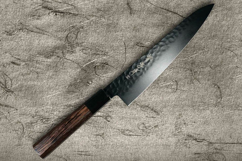 Sakai Takayuki Non-Stick Coating VG10 Hammered WA KUROKAGE Japanese Chefs Gyuto Knife 210mm with Wenge Handle