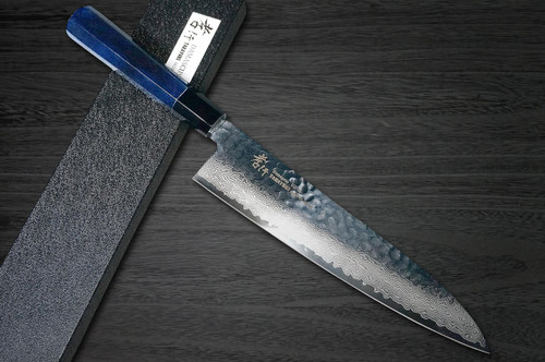 Sakai Takayuki 33-Layer VG10 Damascus Indigo Japan-Blue Chefs Gyuto Knife 240mm