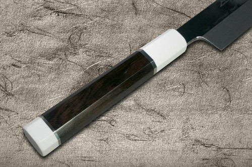 Sakai Takayuki Mirrored Honyaki Water-Quenched Kiritsuke-YanagibaSashimi 300mm SHINUCHI with Saya Sheath